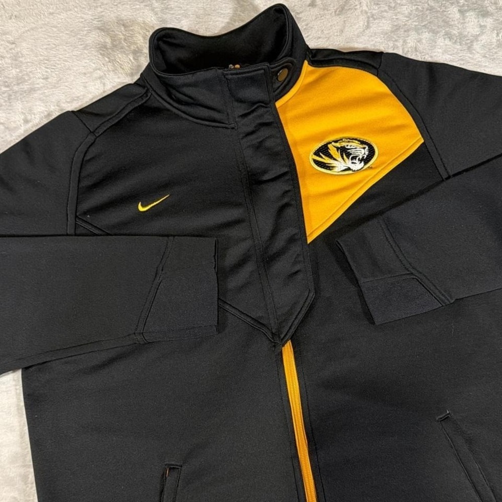 Y2K‎ Vintage Nike Mizzou Tigers Team Jacket | Black/Gold | M